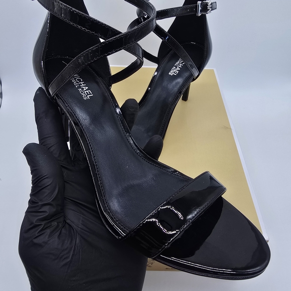 Michael Kors Black Strappy Heels - Picture 1 of 8